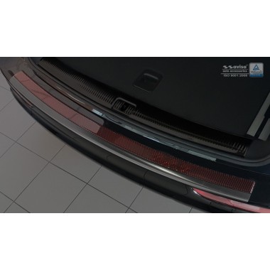 Накладка на задний бампер (карбон) Audi Q5 (2008-2017) бренд – Avisa главное фото